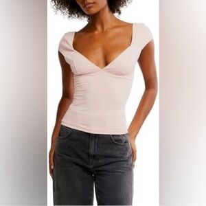 Free People Intimately Pink Brami Tank Top Seamless